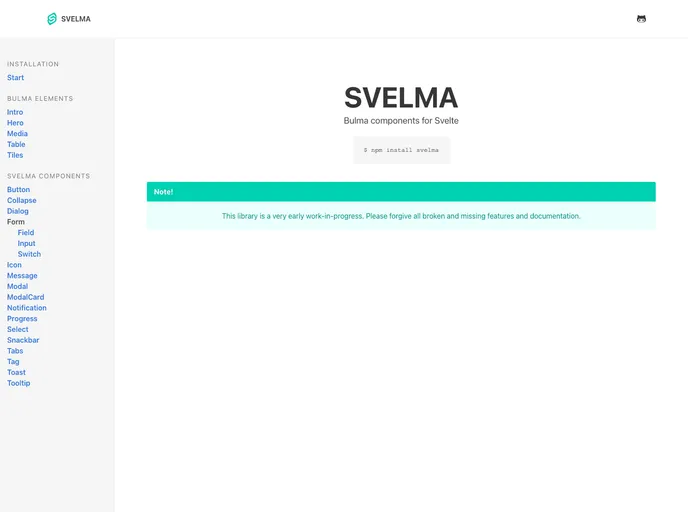 Svelma screenshot