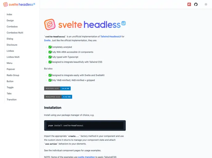 Svelte Headlessui screenshot