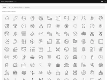 Carbon Pictograms Svelte screenshot