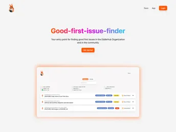 Good First Issue Finder screenshot