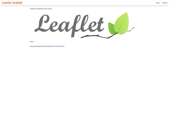 Svelte Leafletjs screenshot