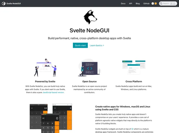 Svelte Nodegui screenshot