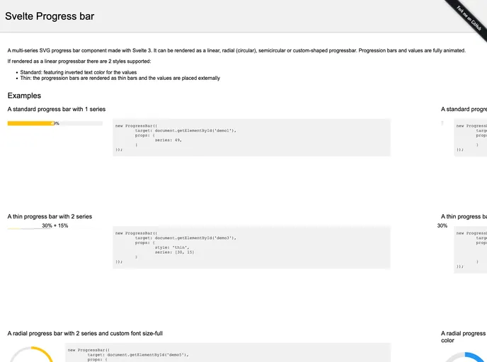 Svelte Progressbar screenshot