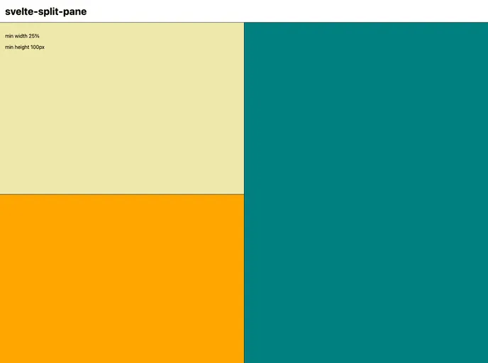 Svelte Split Pane screenshot