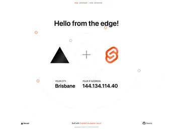Sveltekit On The Edge screenshot