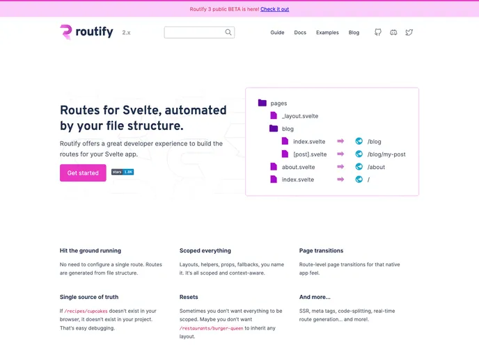 Routify screenshot