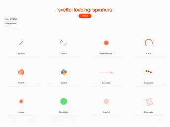 Svelte Loading Spinners screenshot