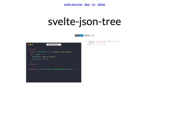 Svelte Json Tree screenshot