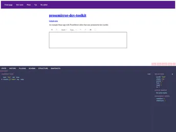 Prosemirror Dev Toolkit screenshot